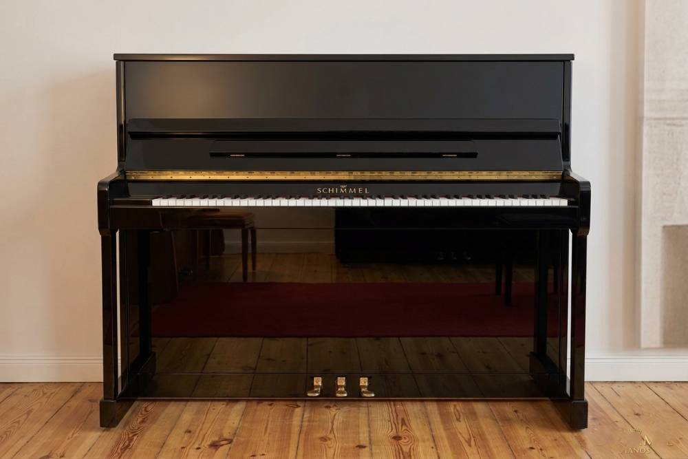 Gebrauchtes-Schimmel-Klavier-116-S-Schwarz-Hochglanz