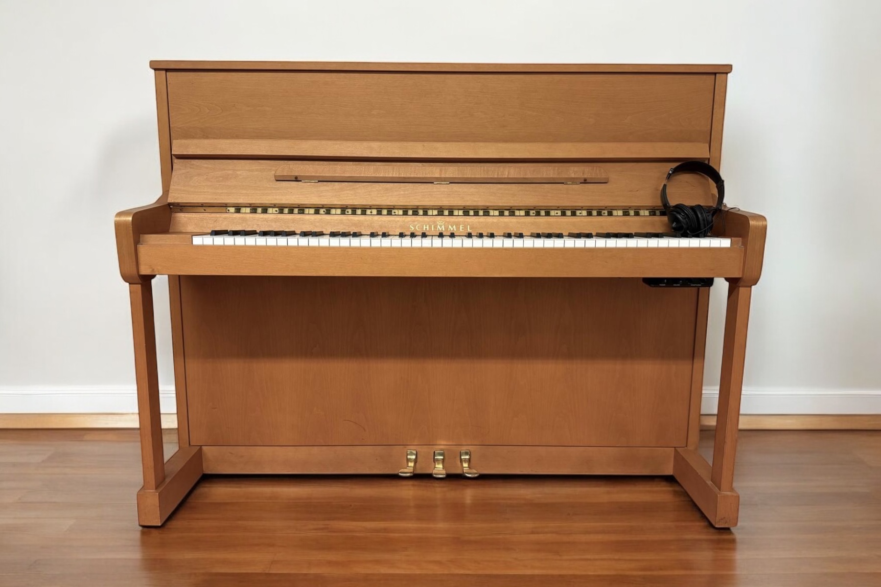 Gebrauchtes Schimmel Silentklavier, 116S in Buche satiniert