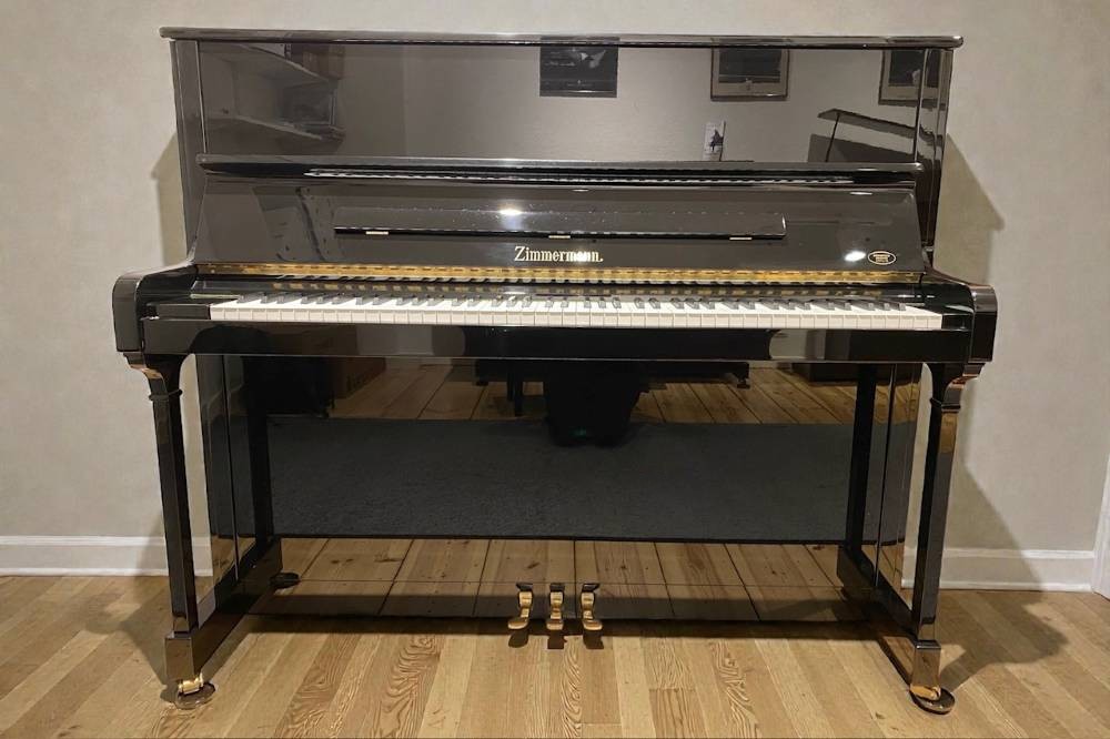 Zimmermann Klavier Z-125 Schwarz-Hochglanz-gebraucht